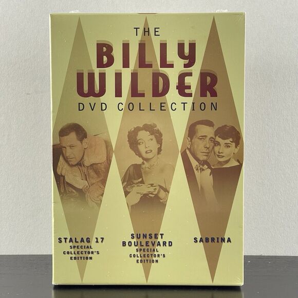 3 Movie The Billy Wilder DVD Film Collection Stalag 17 Sunset Boulevard Sabrina - Picture 1 of 6